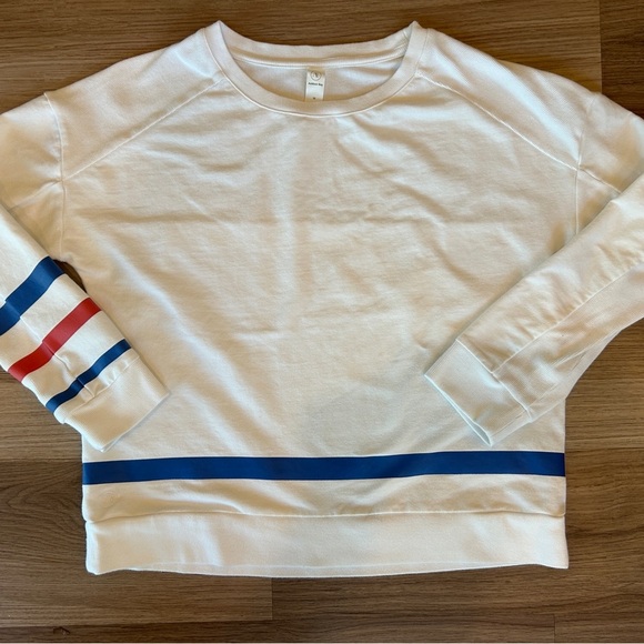 Addison Bay Tops - Addison Bay Women White Sweatshirt M